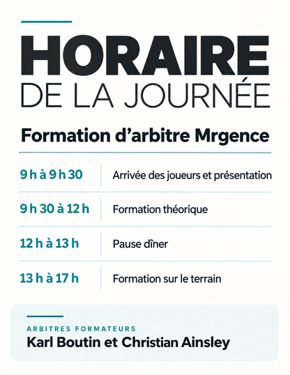 Formation d’arbitres de pickleball — 29 novembre 2026