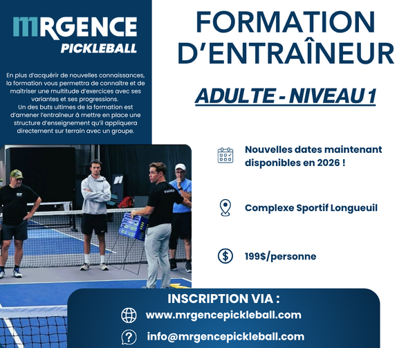 INSCRIPTION – FORMATION D'ENTRAÎNEUR